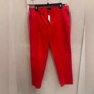 Talbots Relaxed Chino Pants – Size 10 – NWT – Red Ankle Length
